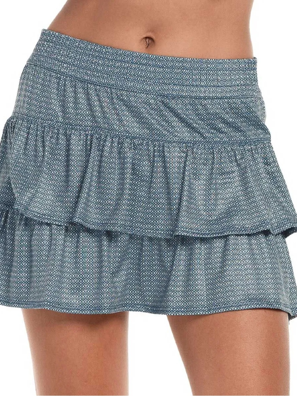 Lucky in Love Royal Palm ruffle tennis skirt in size S